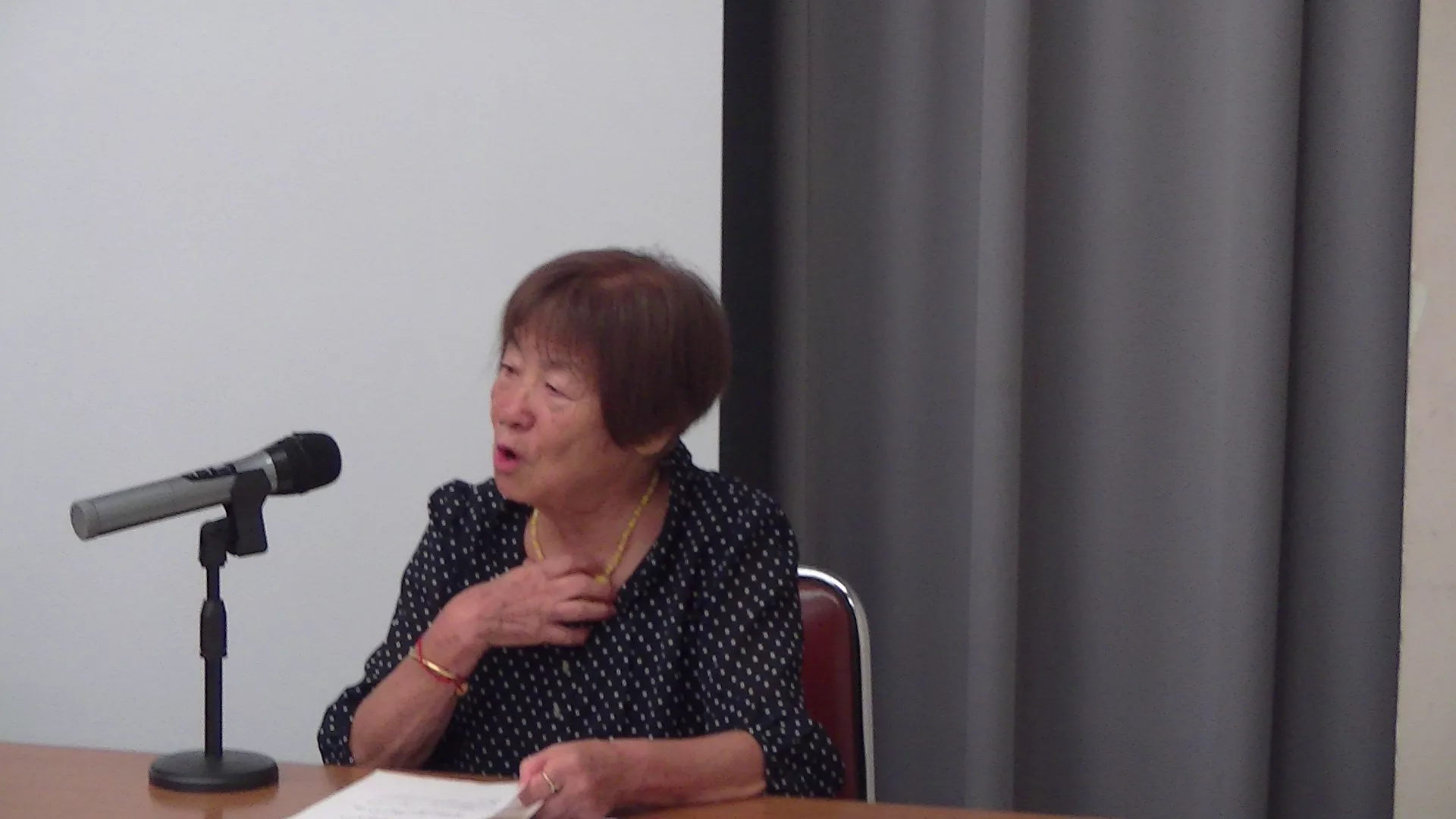 残留孤児中井玲子さんの講演